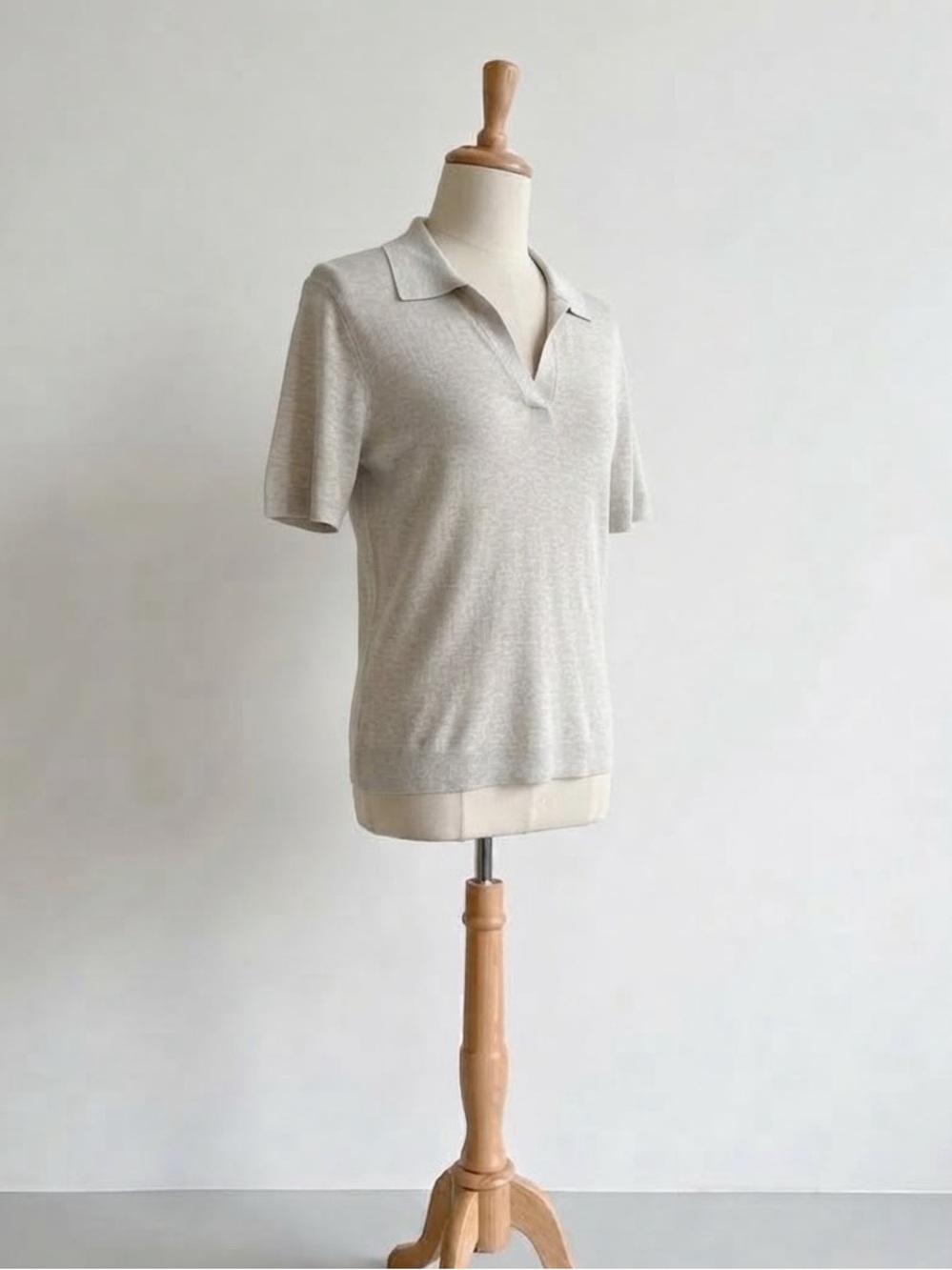 THEORY - Men's Light Beige Polo Shirt
